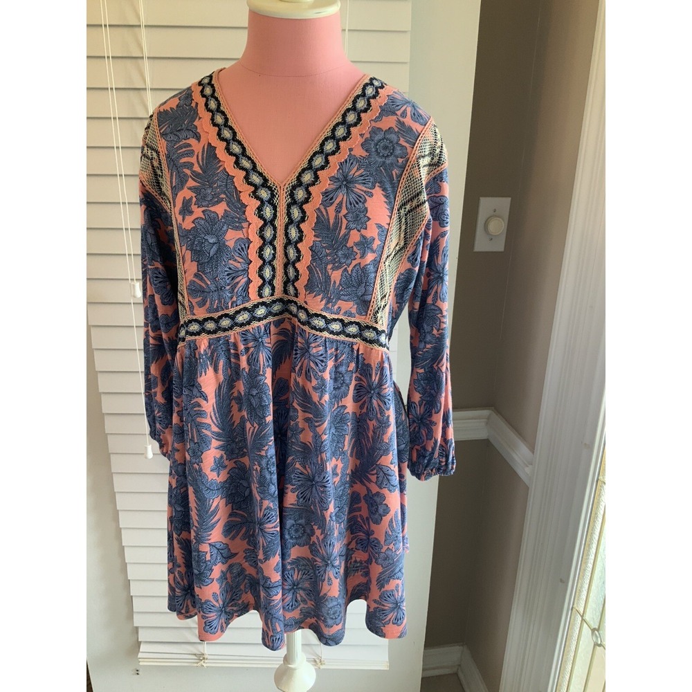 j jill Boho Style dress Sz XS High Low Hem